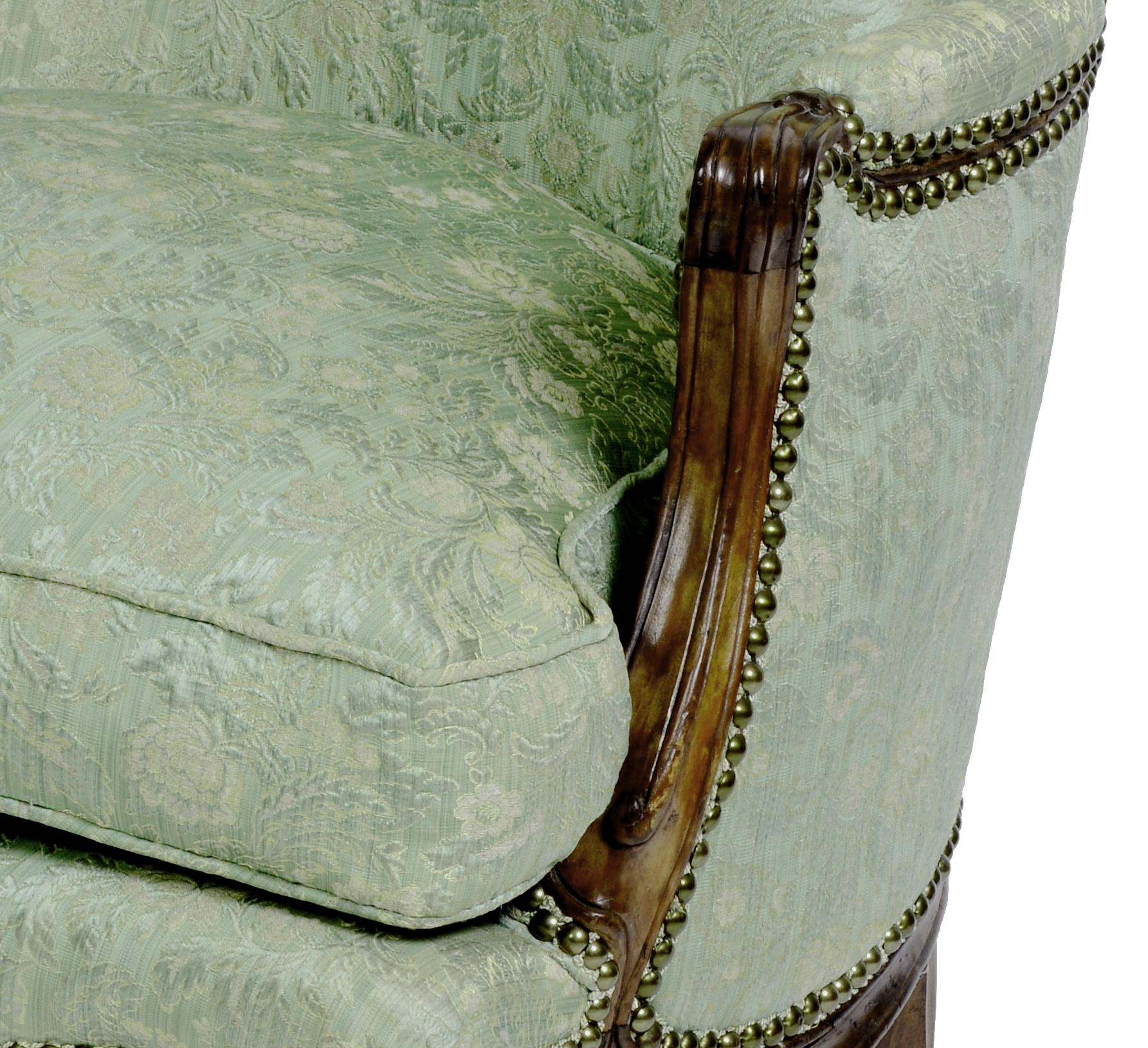 Louis XV Carved Walnut Bergère a Cabriolet, c1750 In Good Condition In valatie, NY