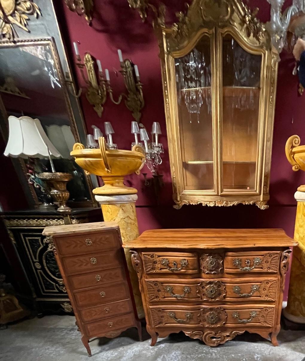 Louis XV Carved Walnut Commode, 18th Century 9