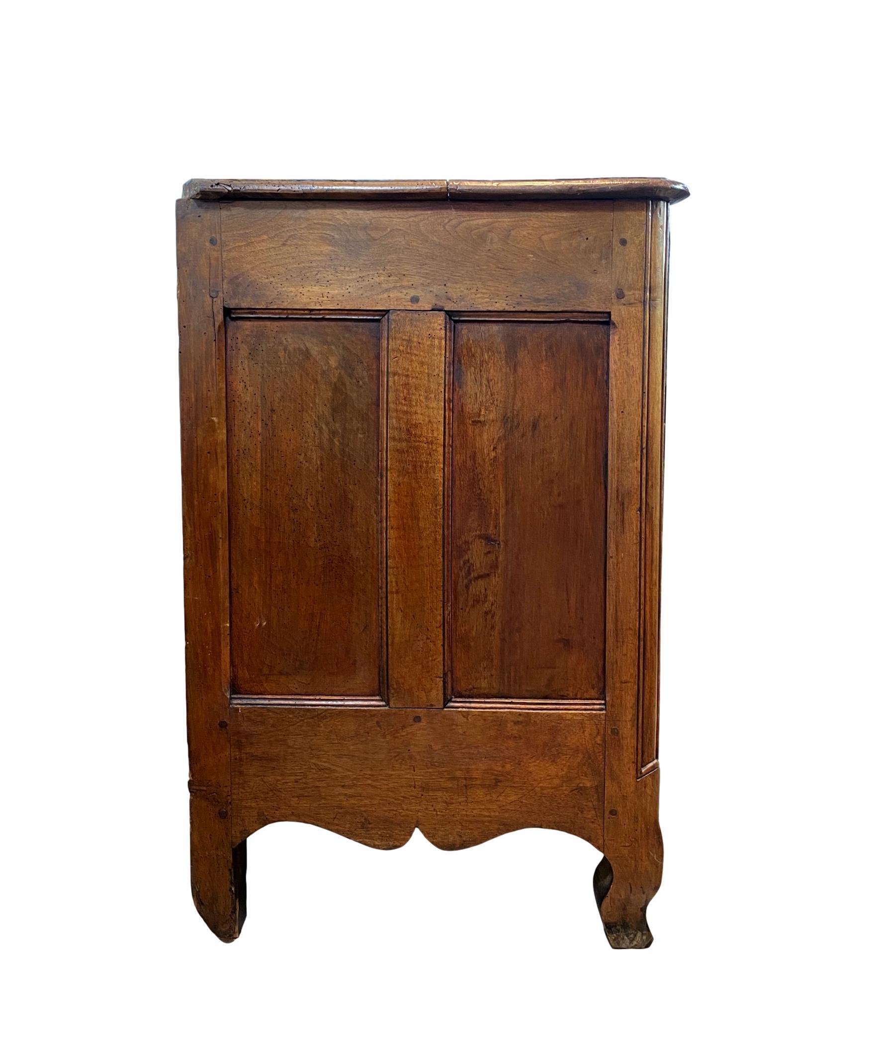18th Century Louis XV Carved Walnut French Commode, Bresse Region, circa 1750