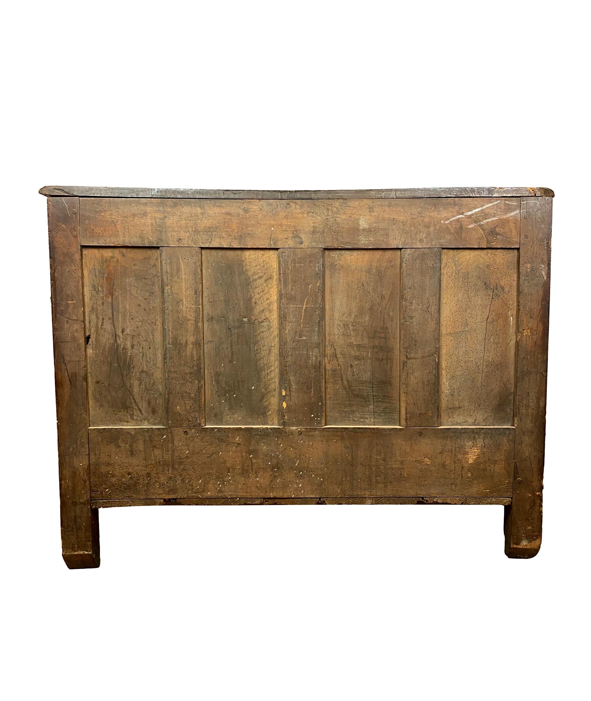 Louis XV Carved Walnut French Commode, Bresse Region, circa 1750 1