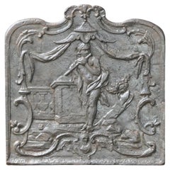 Louis XV Cast Iron Fireback, France, 18th Century
