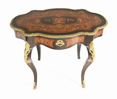 Tavola da centro Luigi XV con intarsio, 1880