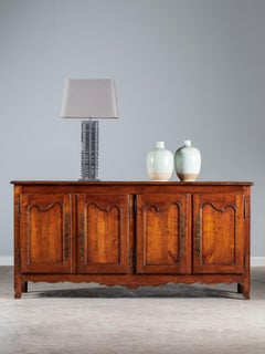 Louis XV Cherrywood Antique French Buffet Credenza Enfilade, circa 1780