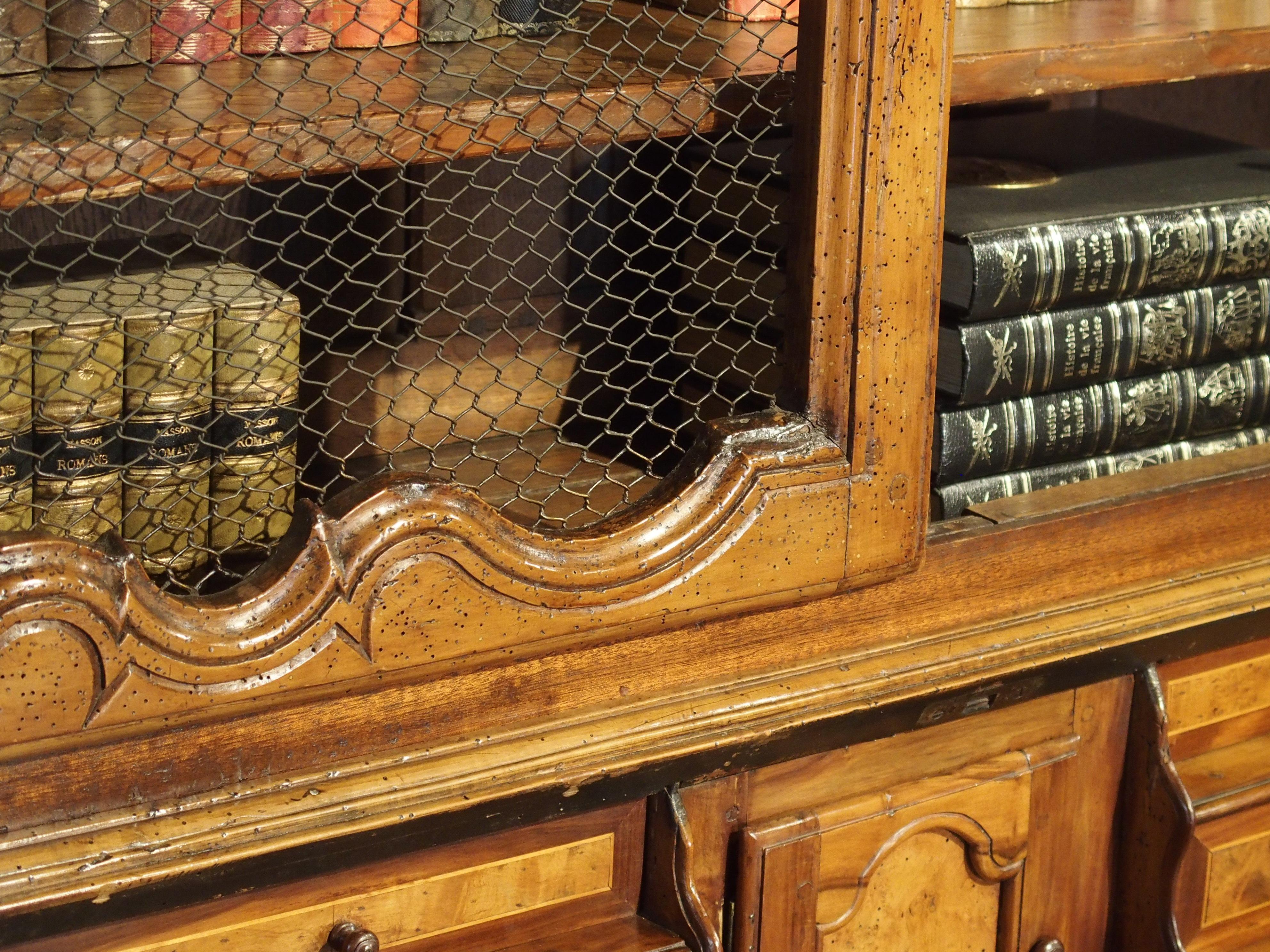 Louis XV Cherrywood Bibliotheque Scriban from Burgundy, France, circa 1750 6