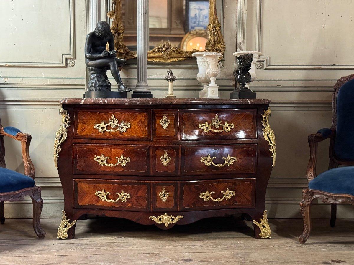 Acajou Commode Louis XV, XVIIIe siècle en vente