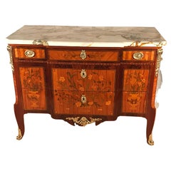 Louis XV Transition Style Chest of Drawers, France, 19th Century