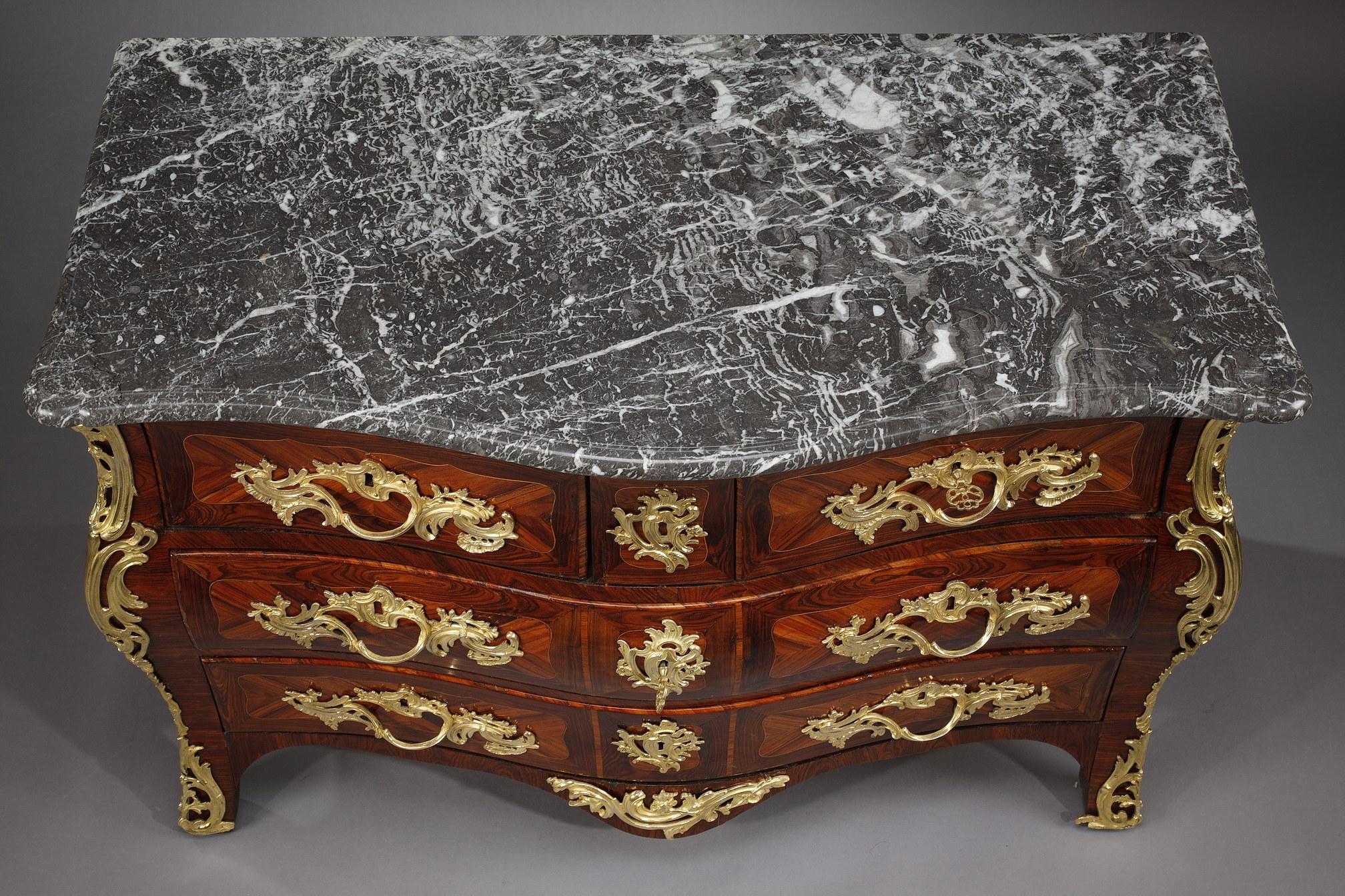 French Louis XV Chest of Drawers Signed by L. Pelletier