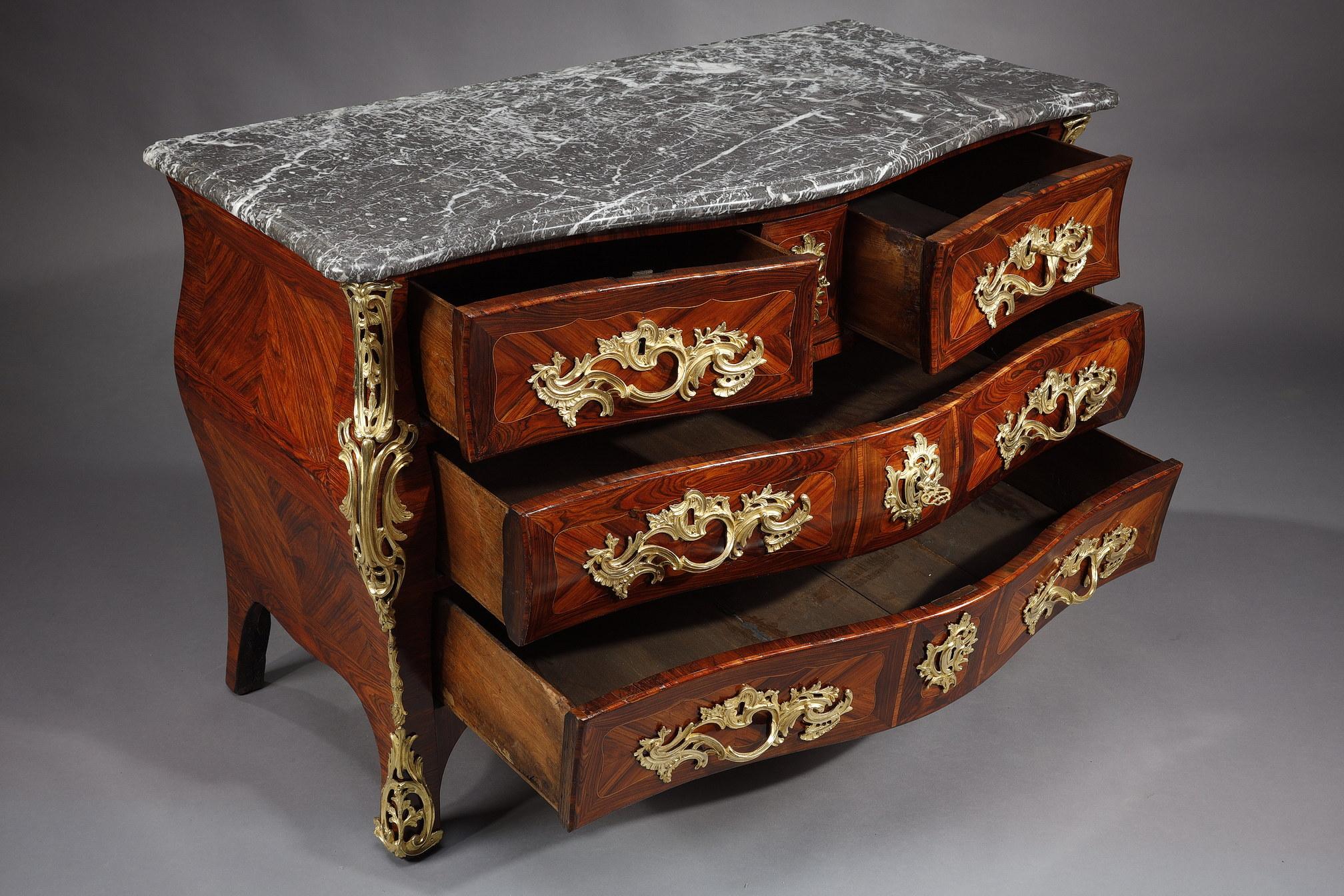 Mid-18th Century Louis XV Chest of Drawers Signed by L. Pelletier
