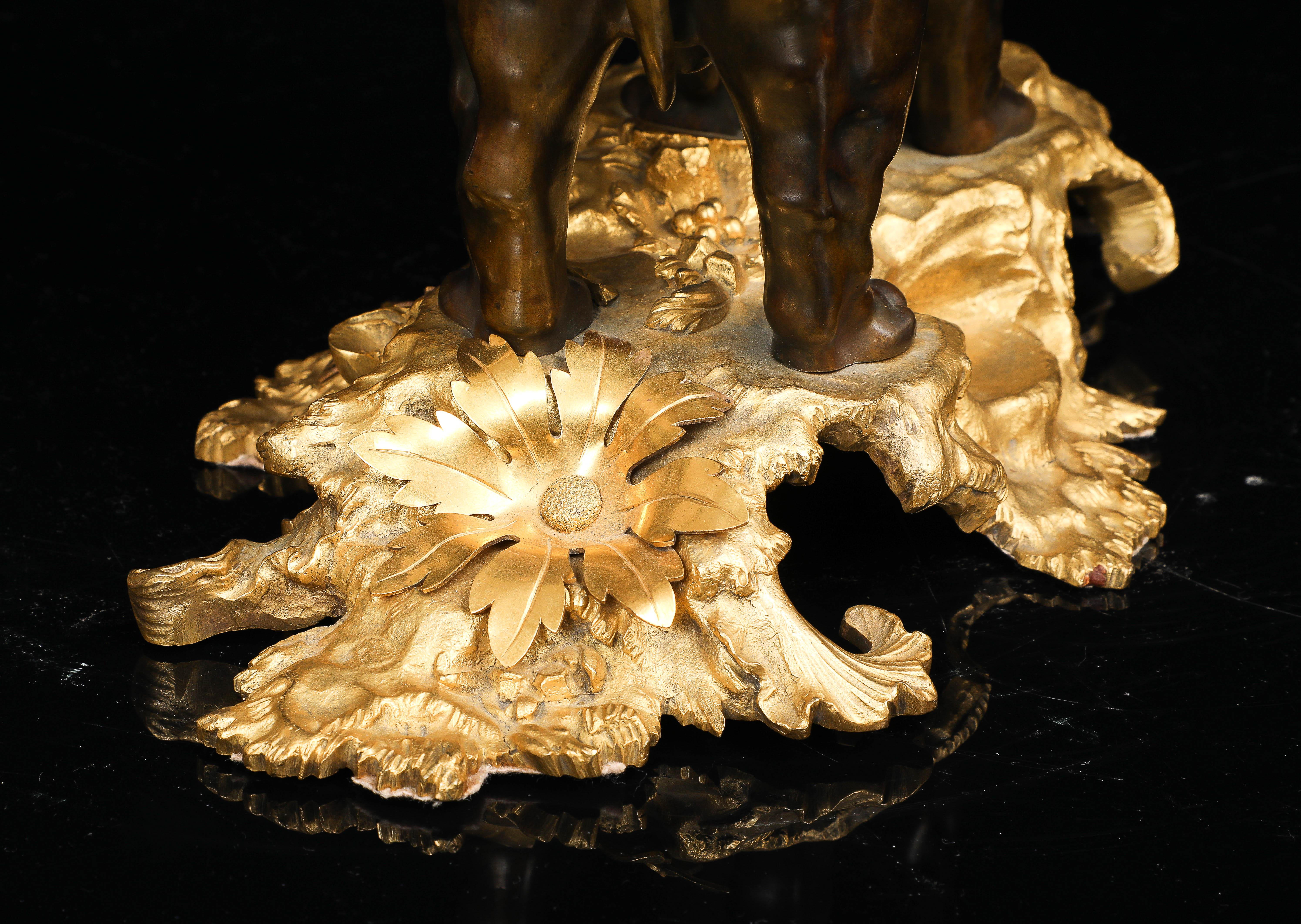 Louis XV Clock, 1750s Paris Ormolu & Patinated, Pendule à lÉléphant; by Godefroy For Sale 10
