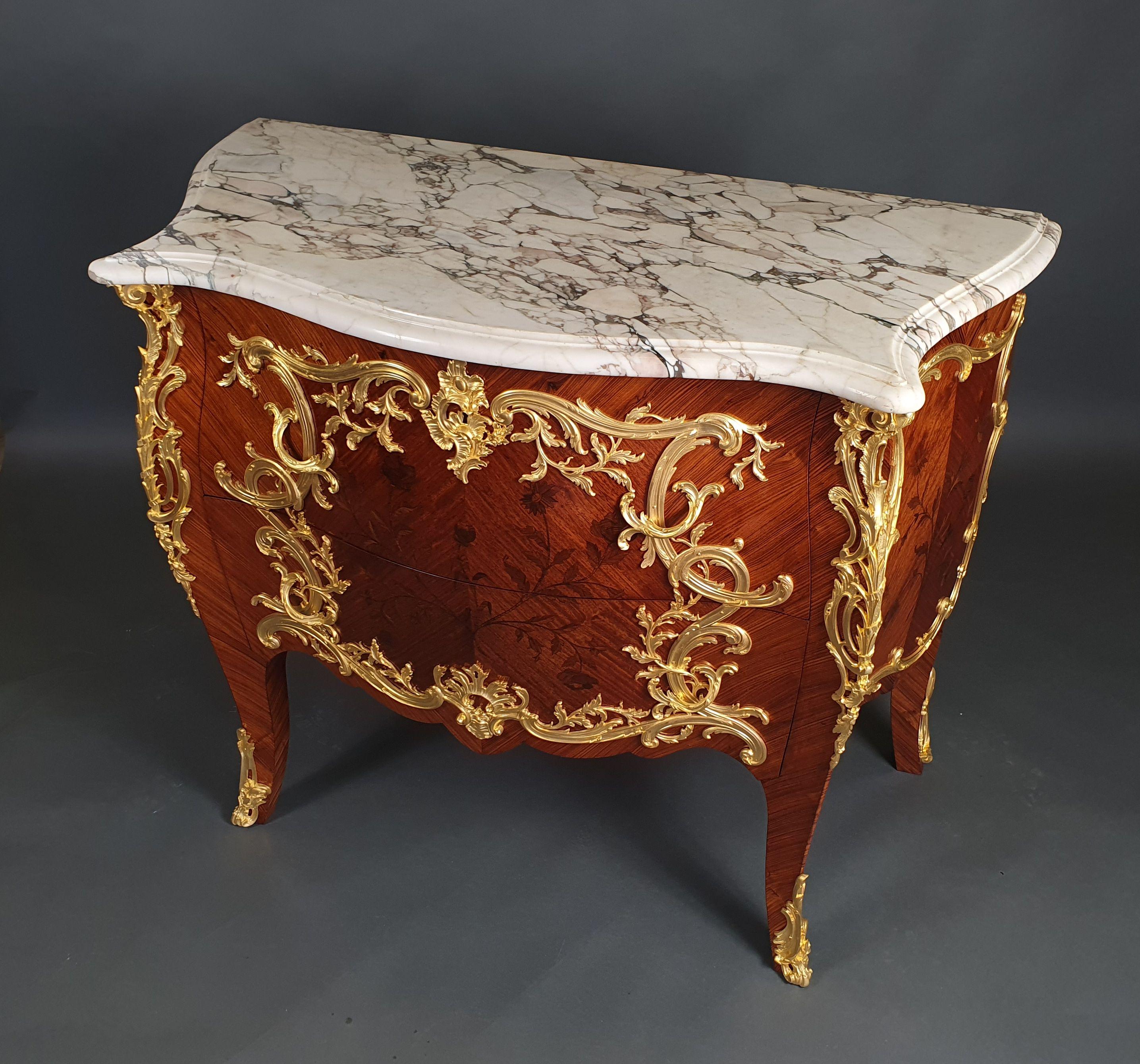 20th Century Louis XV Commode After Charles Cressent For Sale