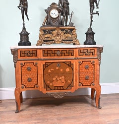 Louis XV Commode Chest Marquetry Inlay 1880
