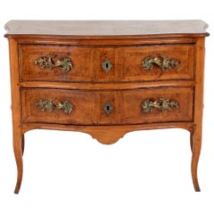 Louis XV Commode in Marquetry, 18th Century