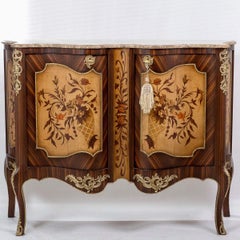 Louis XV Commode, Marble Top, 20th Century