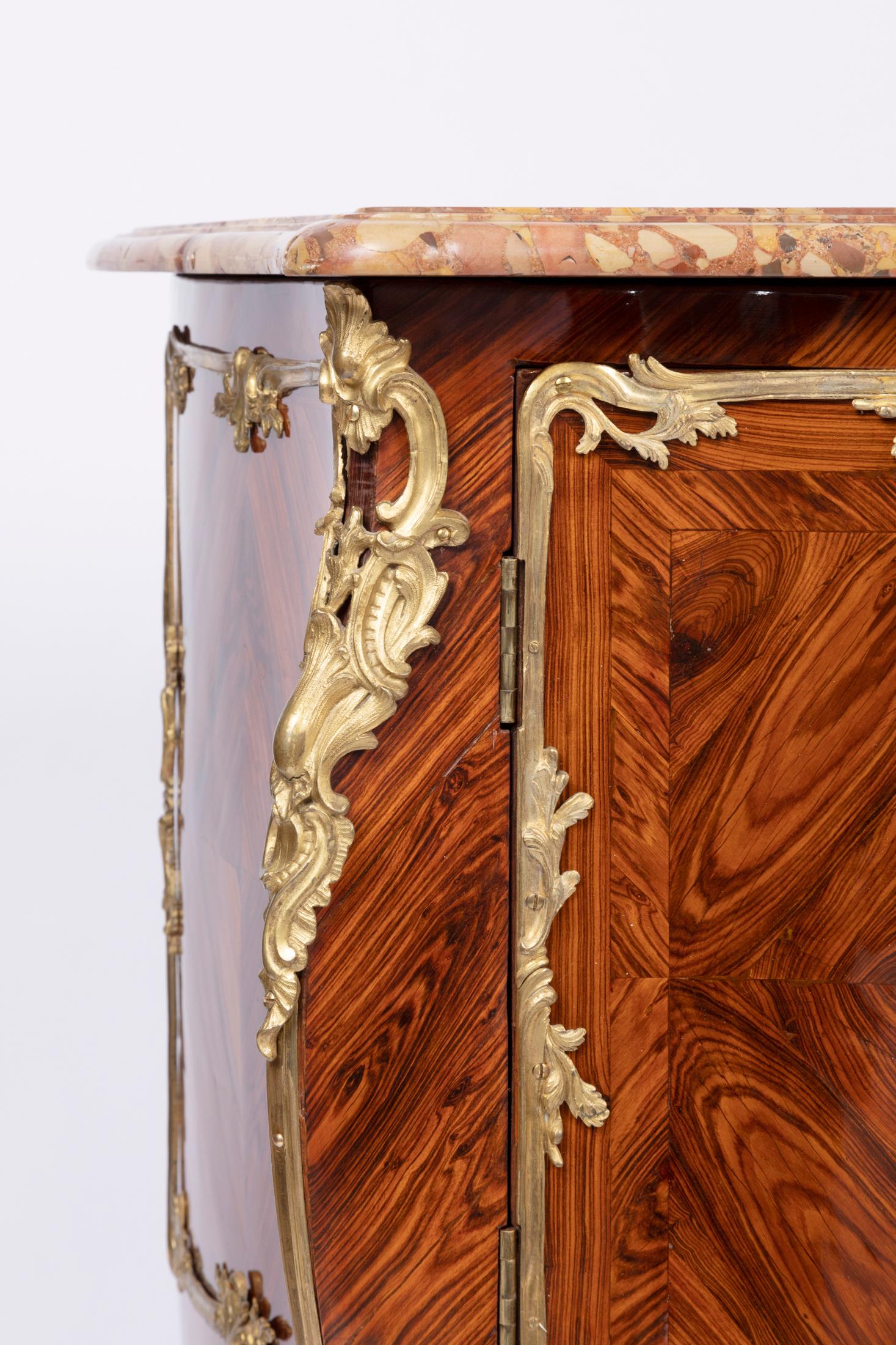 French Louis XV Commode Stamped by Denis Genty, 18th Century For Sale
