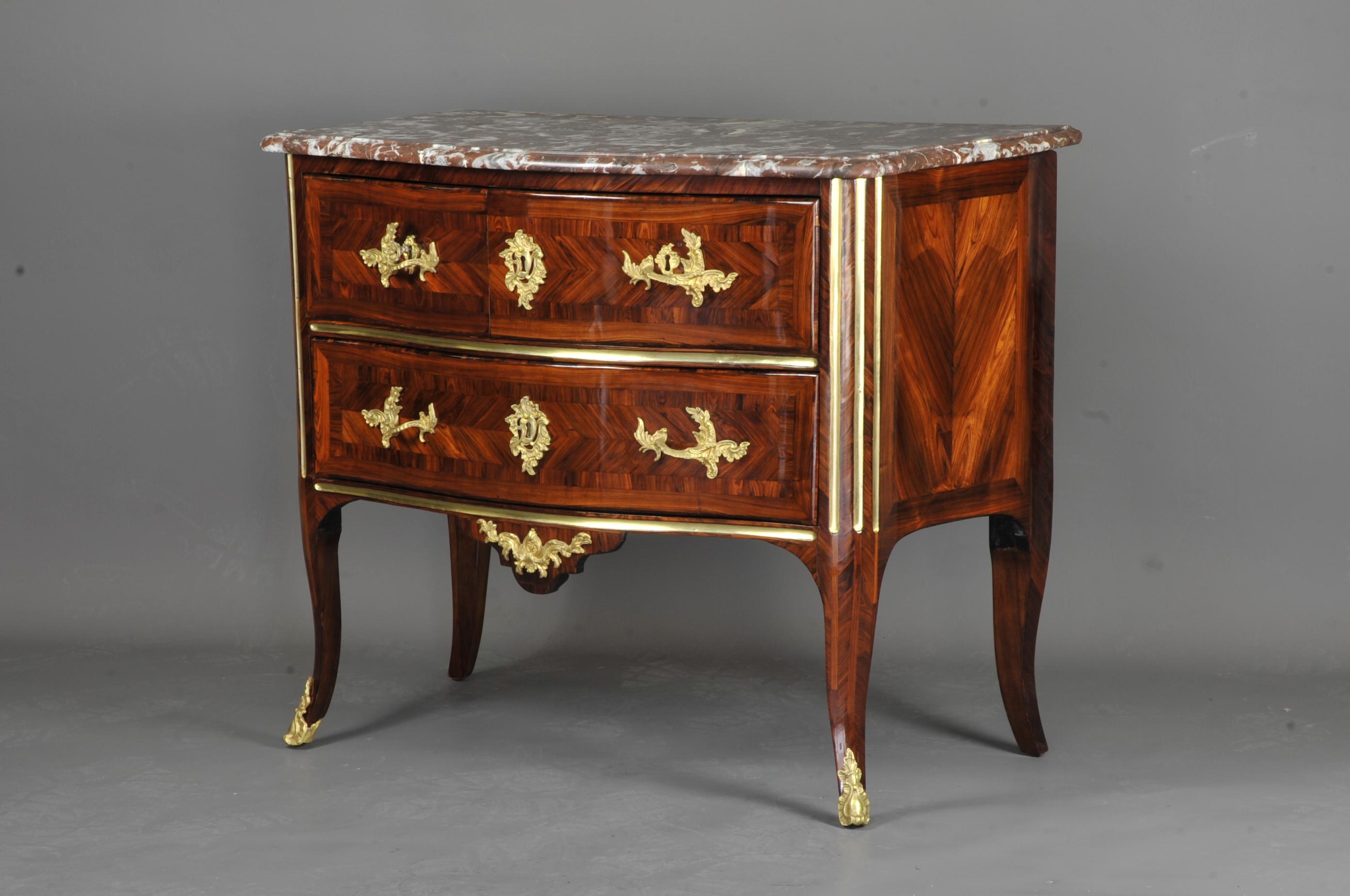 Louis XV Commode Stamped Louis Delaitre, Crowned C Bronzes For Sale 4