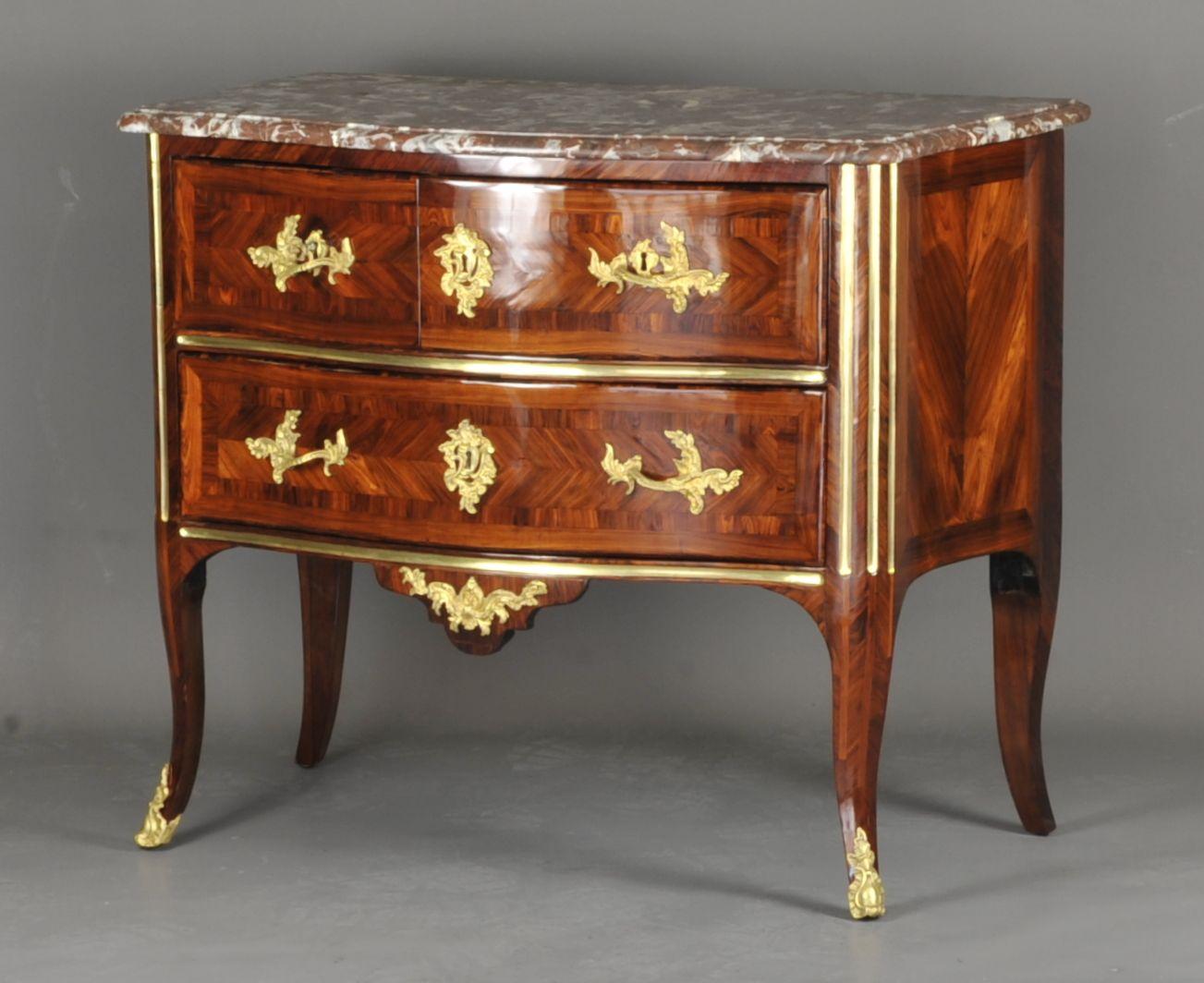 Louis XV Commode Stamped Louis Delaitre, Crowned C Bronzes For Sale 2