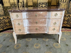 Commode Louis XV - Transition en placage, 19e siècle