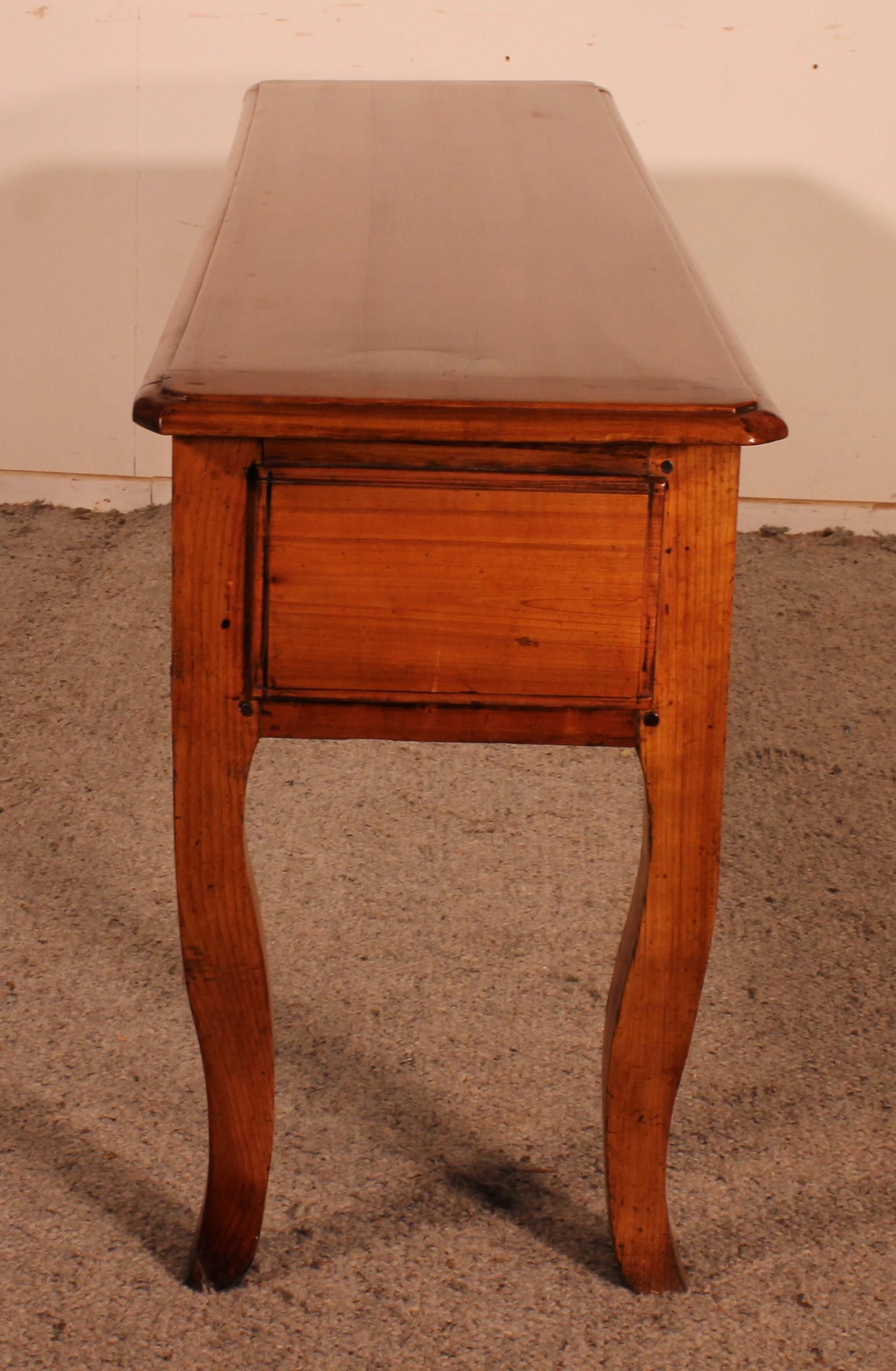 Francese Console Luigi XV in ciliegio double face in vendita