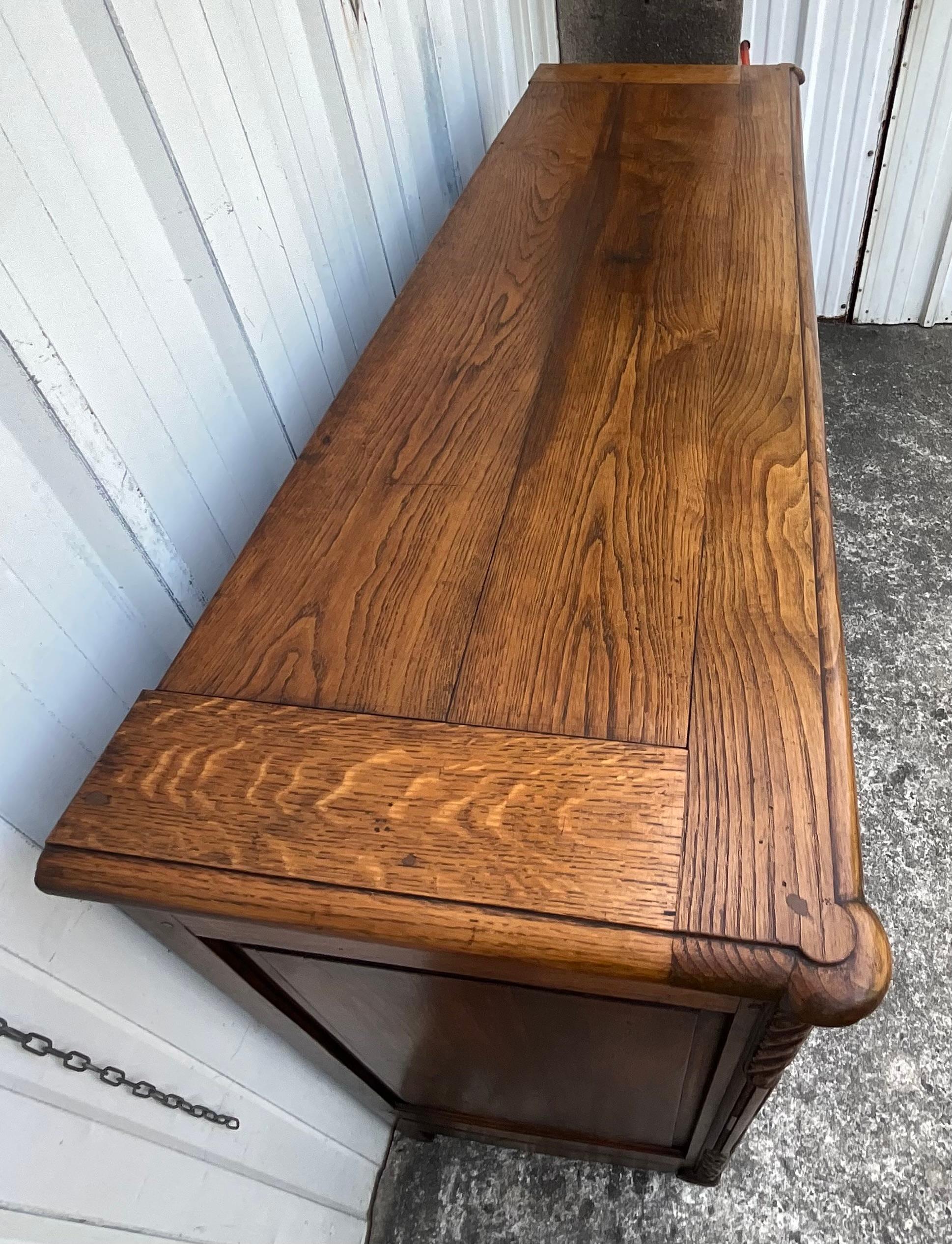 Louis XV Country Sideboard in Solid Oak, 19th Century For Sale 11