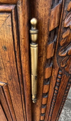 Louis XV Country Sideboard in Solid Oak, 19th Century