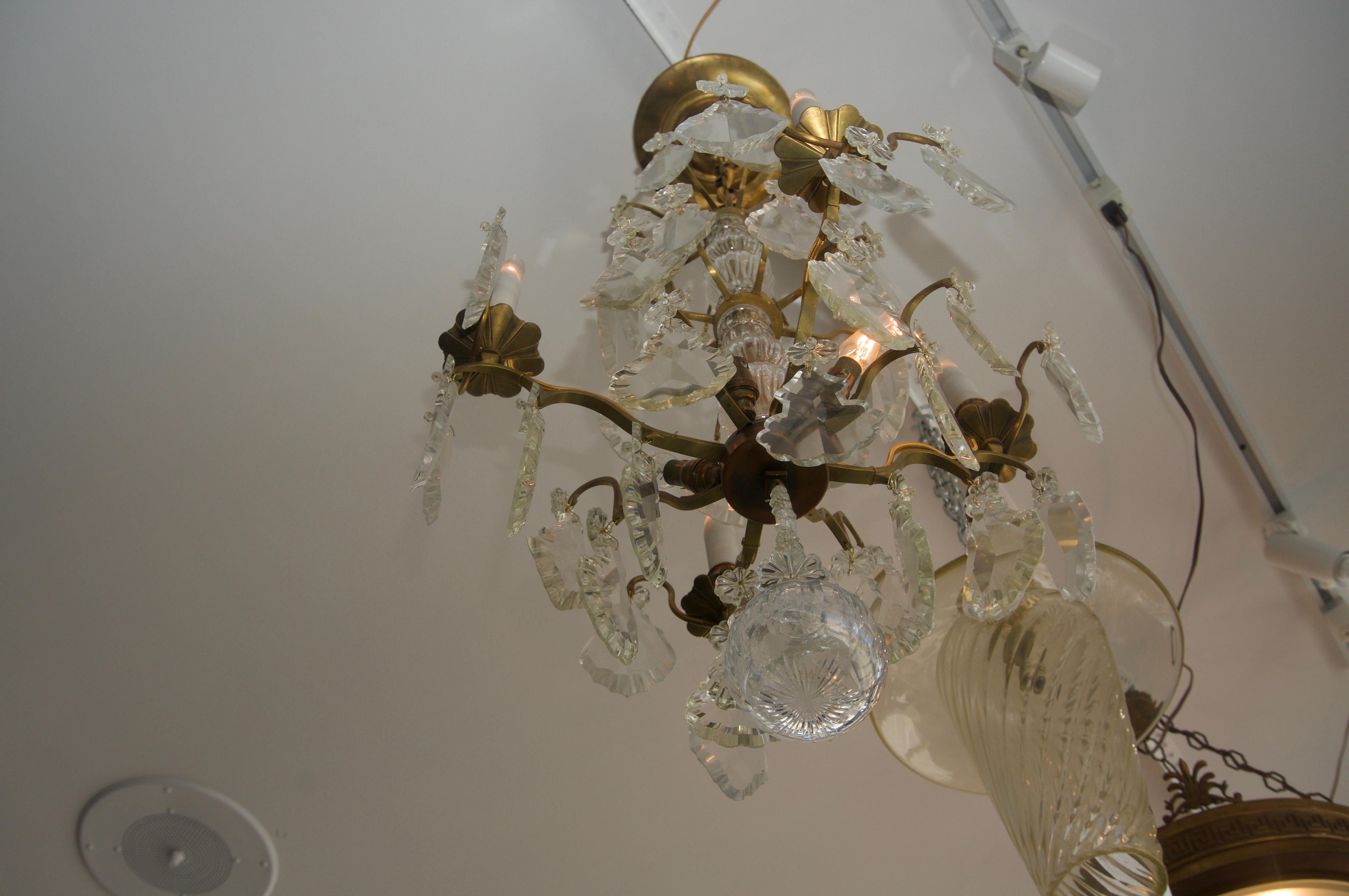 French Louis XV Crystal Chandelier For Sale