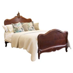 Louis XV Dark Walnut Antique Bed WK153