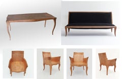 Louis XV Dinning Table Set with 4 Chairs and 1 Sofa by Stephanie Odegard