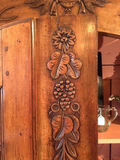 Louis XV Dome Topped Walnut Bibliotheque, c1750