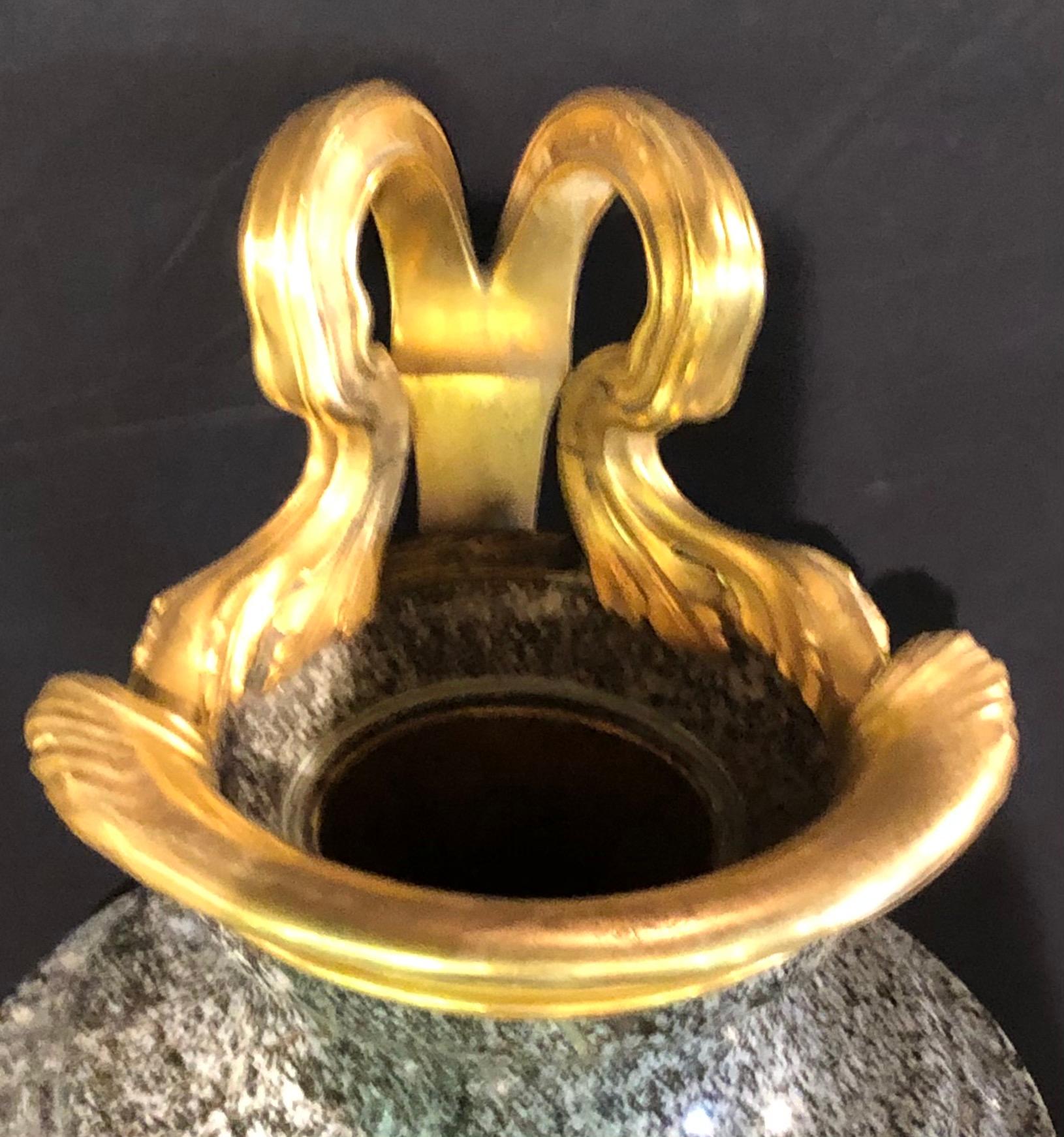 Louis XV Dore Bronze Mounted Ewer / Urn, 19th Century Granite 5