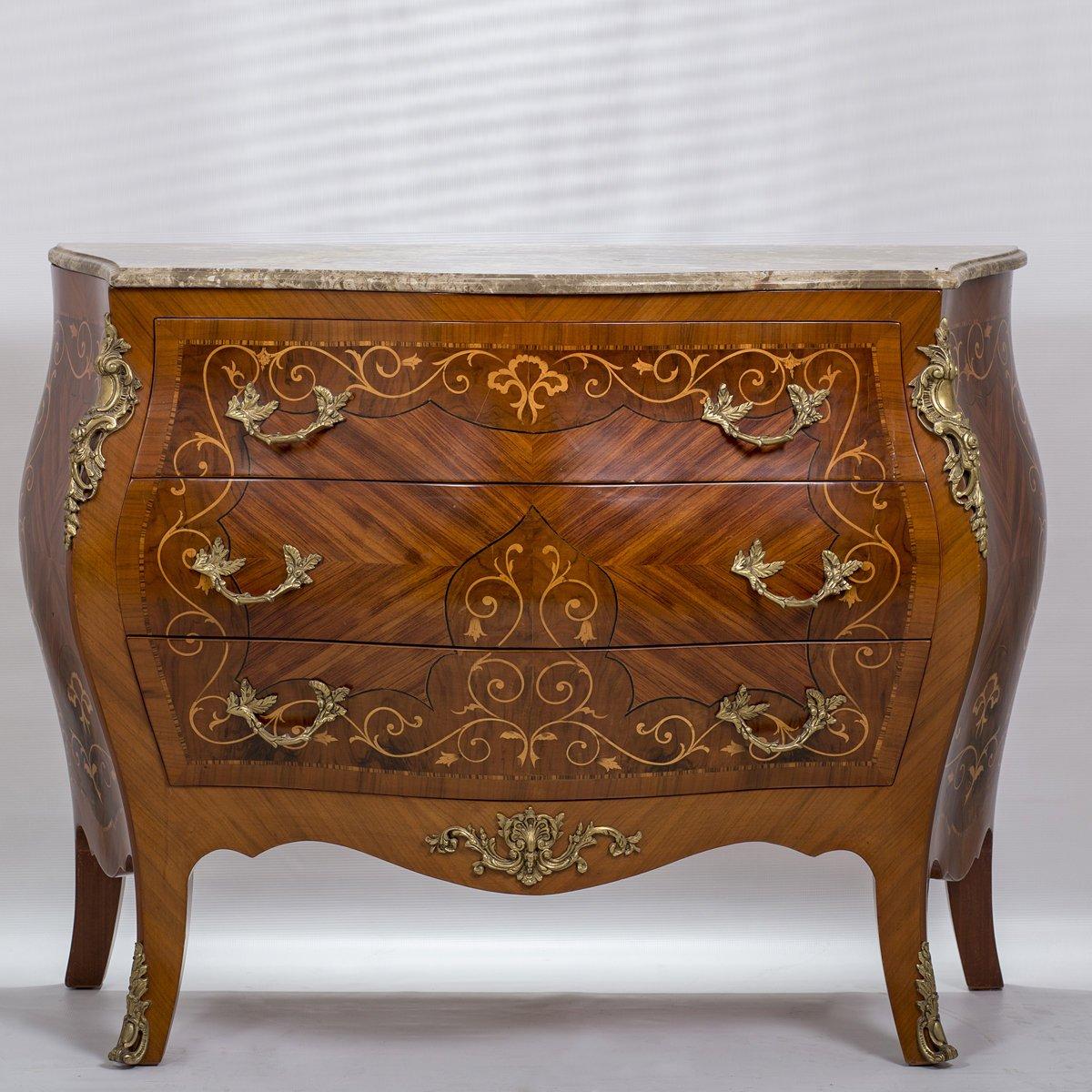 European Louis XV Drawers Chest, 20th Century For Sale