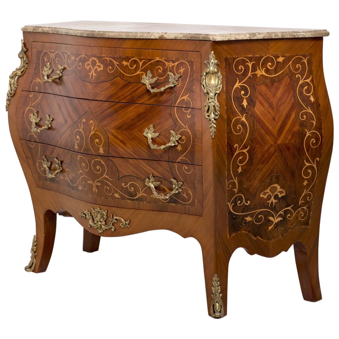 Louis XV Drawers Chest, 20th Century For Sale