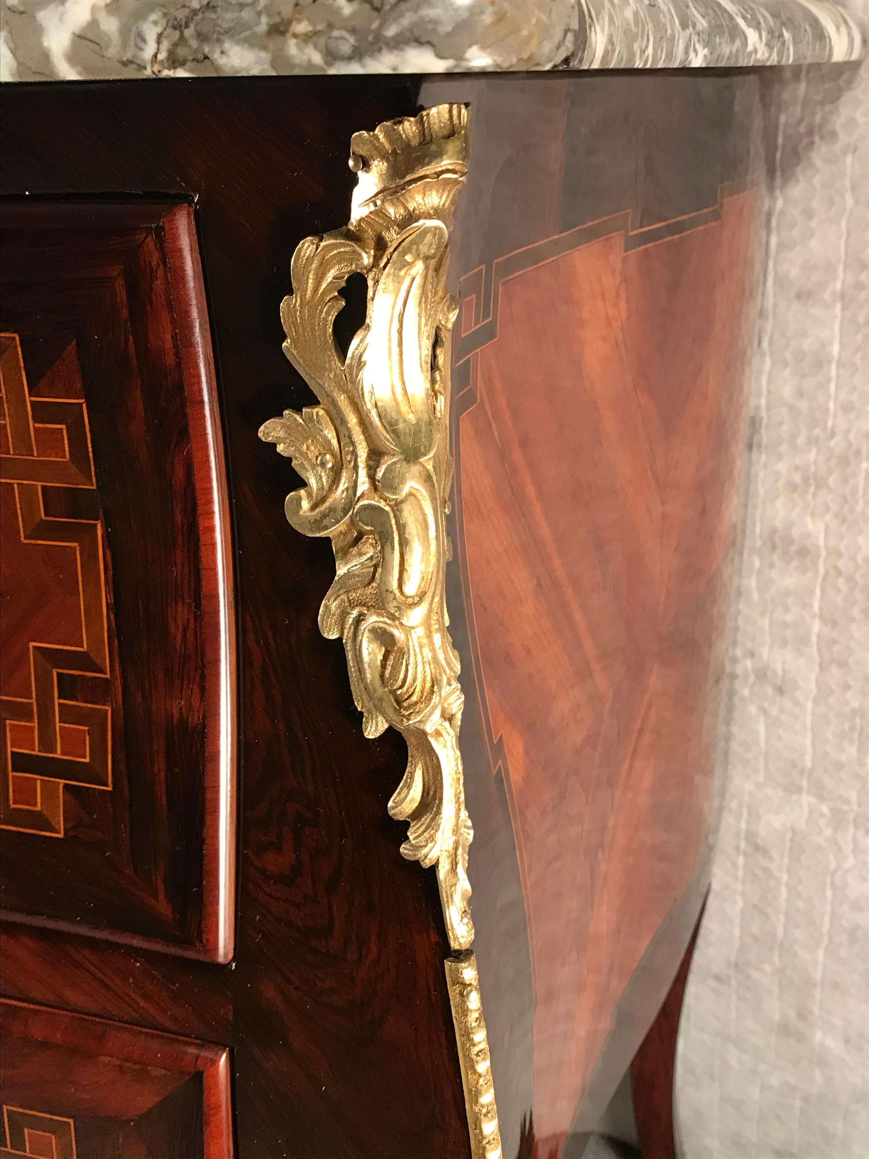 Marquetry Louis XV Dresser, France 1770, Kingwood For Sale