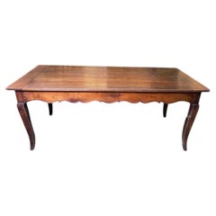 Louis XV Farmhouse Table in Solid Wood, 18th Century