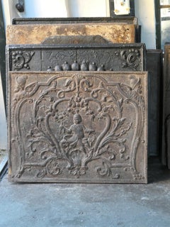 Louis XV Fireplace Back, France, 20th Century