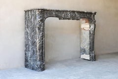 Impressive 18th Century Louis XV Fireplace of Saint Anna Marble