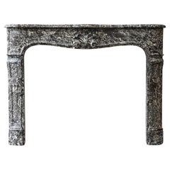 Louis XV Fireplace from the 19th Century of Saint Anna Marble