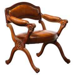 Chaise d'oratoire pliante Louis XV « Fauteuil d'oratoire » signée Chavigny