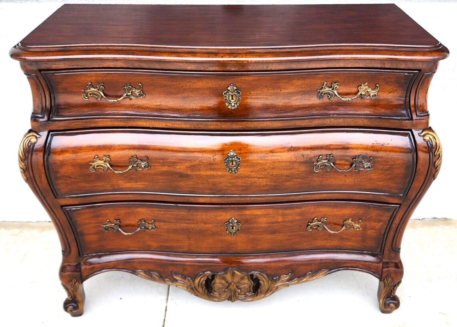 For FULL item description click on CONTINUE READING at the bottom of this page.

Offering One Of Our Recent Palm Beach Estate Fine Furniture Acquisitions Of A
Louis XV French Bombay Chest Dresser by HICKORY WHITE
Very solid, heavy and well-built