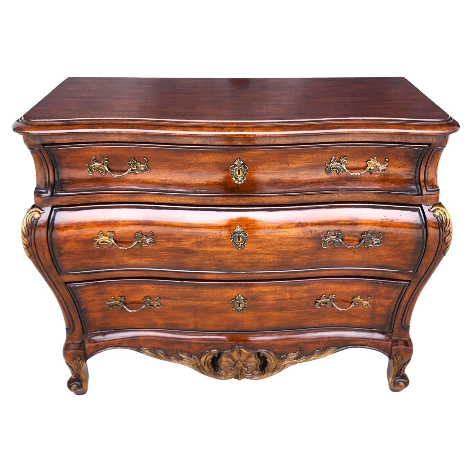 Louis XV French Bombay Chest Dresser by HICKORY WHITE For Sale