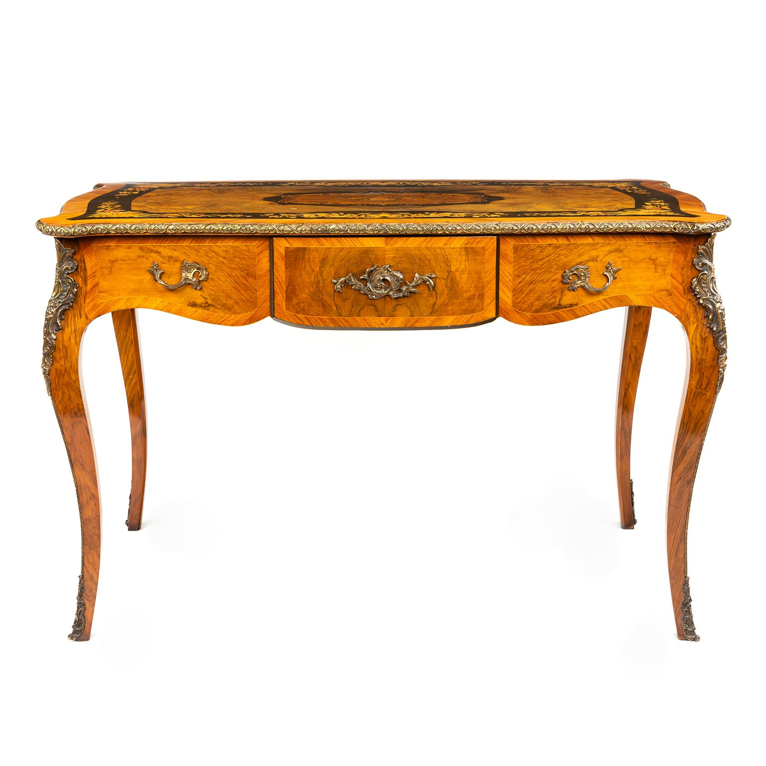 Louis XV French Bureau Plat Desk For Sale 6