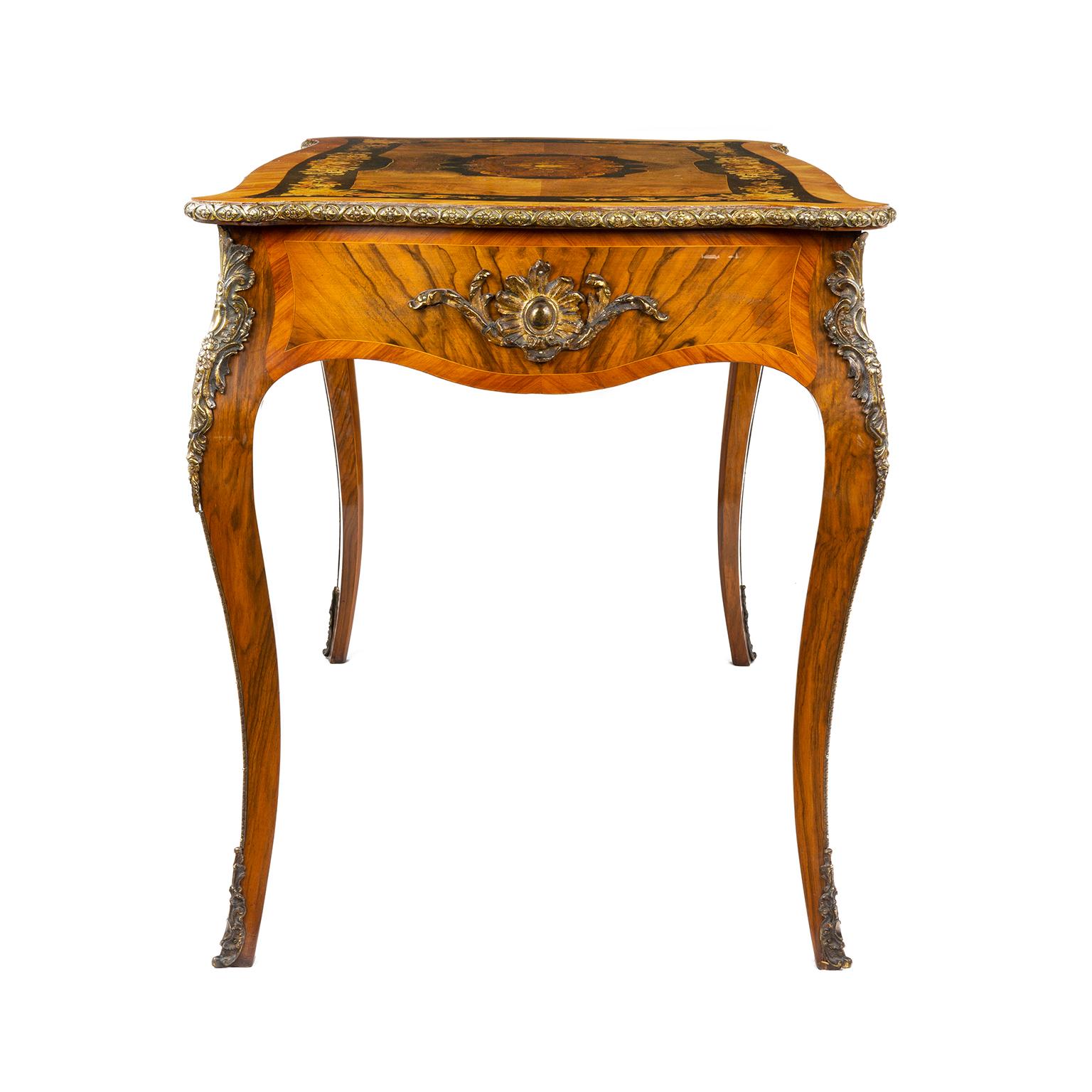 Louis XV French Bureau Plat Desk For Sale 1