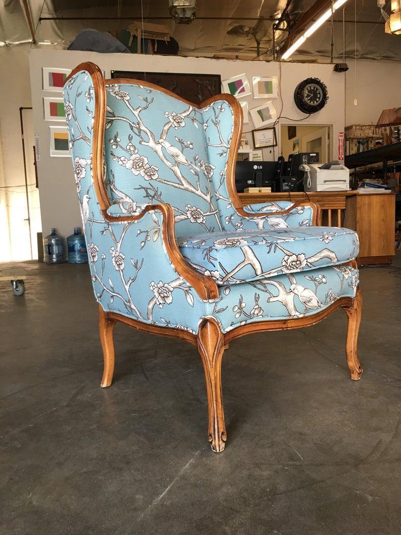 french wingback chair