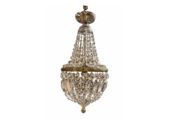 Louis XV French Crystal Chandelier Basket Chandelier