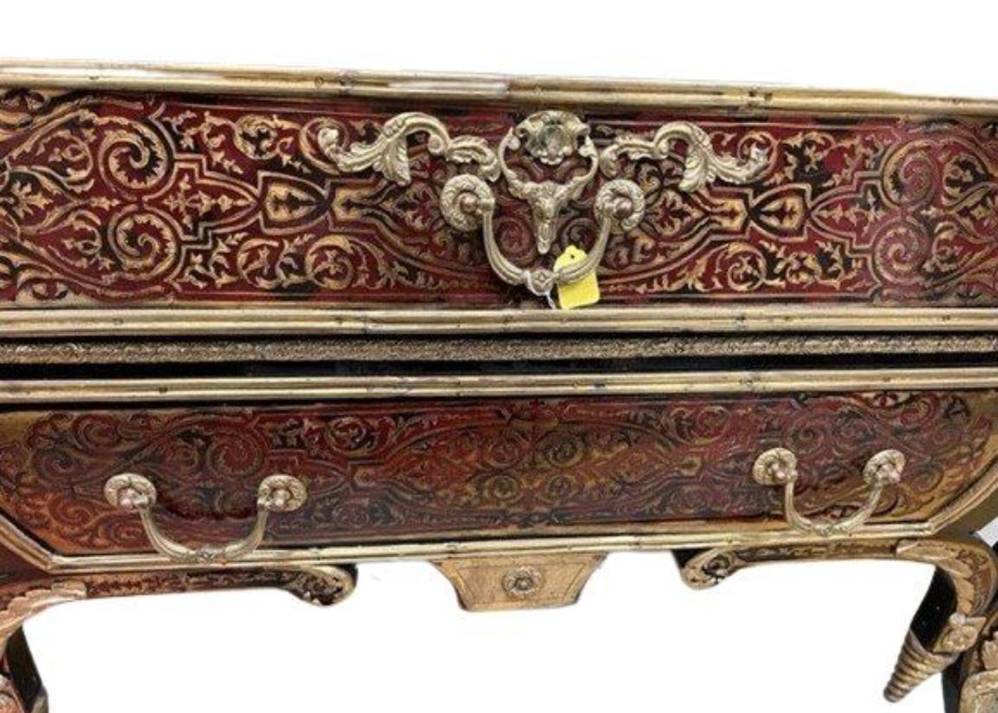Louis XV French Gilt Bronze-Mounted Tortoiseshell Boulle Commode/Drawer In Good Condition For Sale In Newmanstown, PA