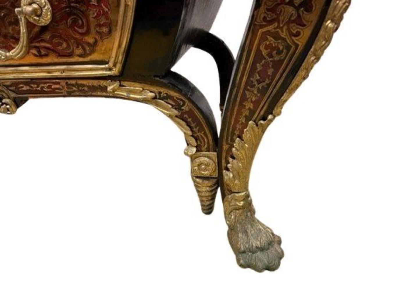 18th Century and Earlier Louis XV French Gilt Bronze-Mounted Tortoiseshell Boulle Commode/Drawer For Sale