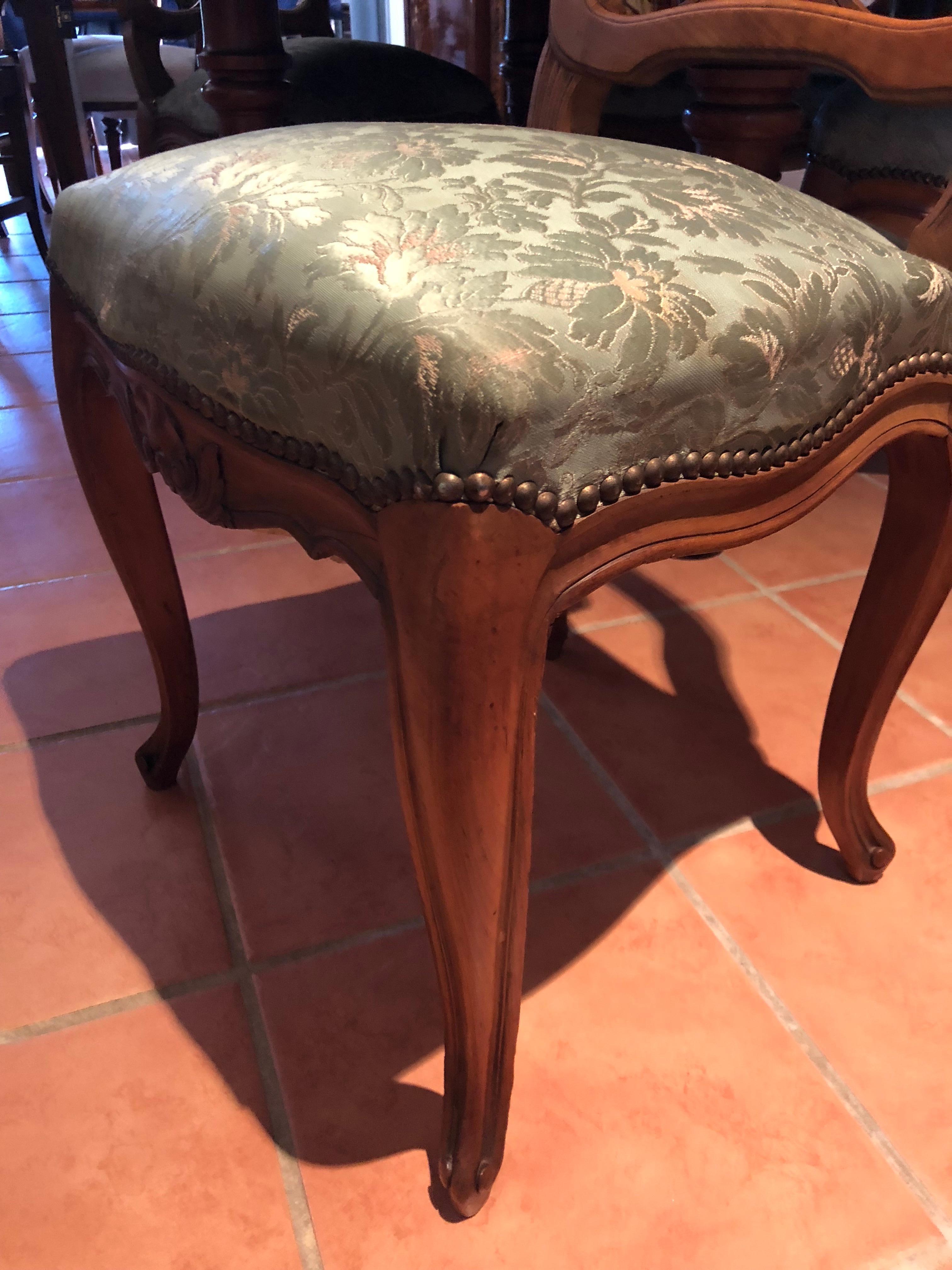 Louis XV French Oak Dining Chairs, Set of Eight, circa 1980 In Excellent Condition For Sale In Perth , AU
