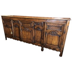 Louis XV French Provincial Golden Pearwood Buffet