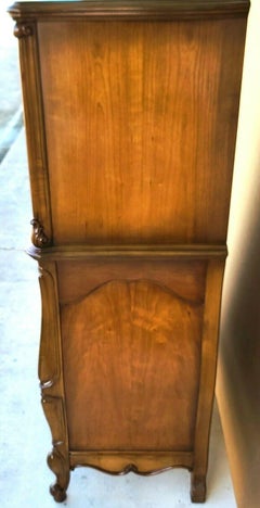 Louis XV French Provincial Sculptural Highboy Dresser by Daniel Jones