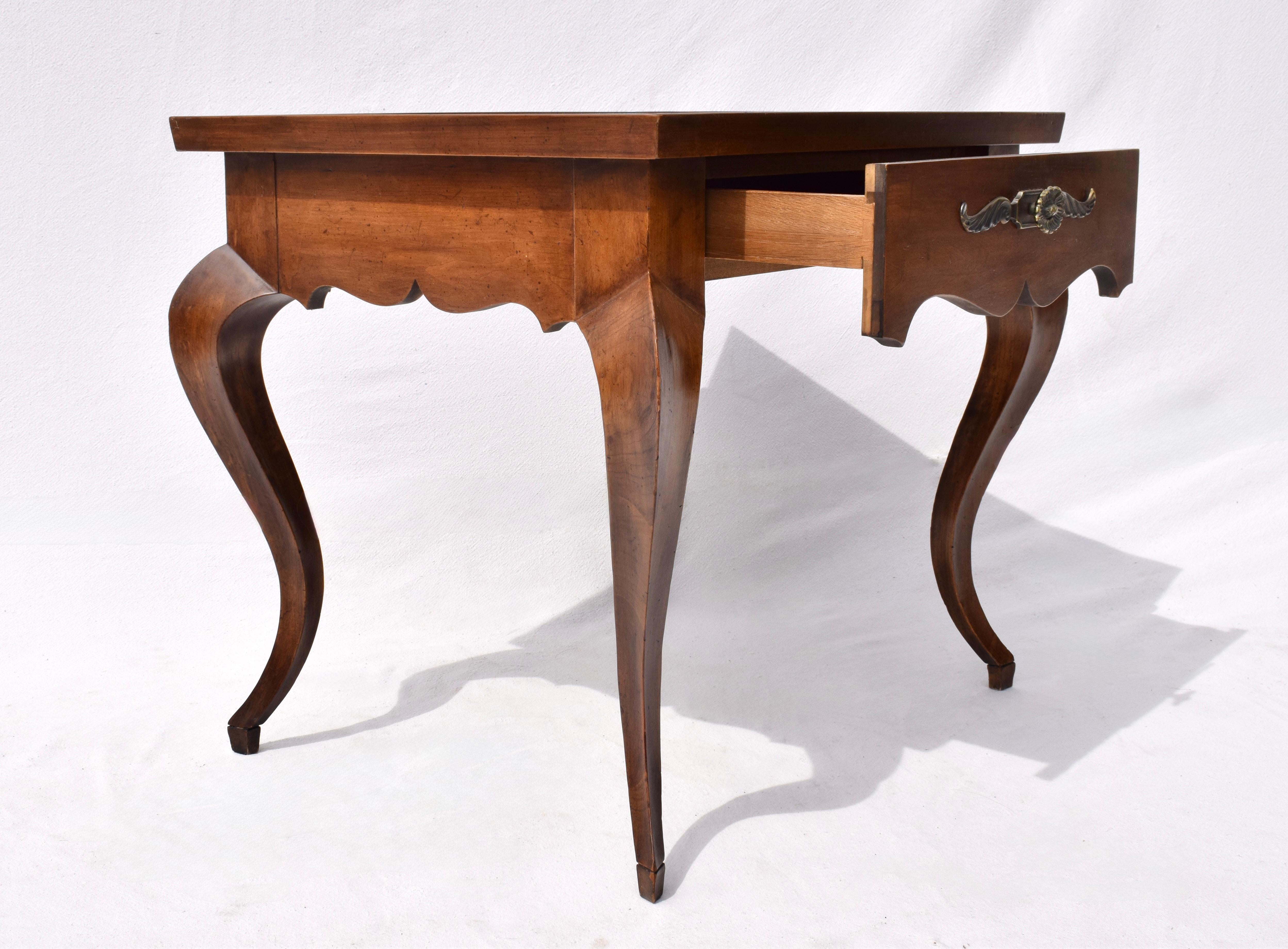 20th Century Louis XV French Style Side Table Cabriole Leg Hoof Feet For Sale
