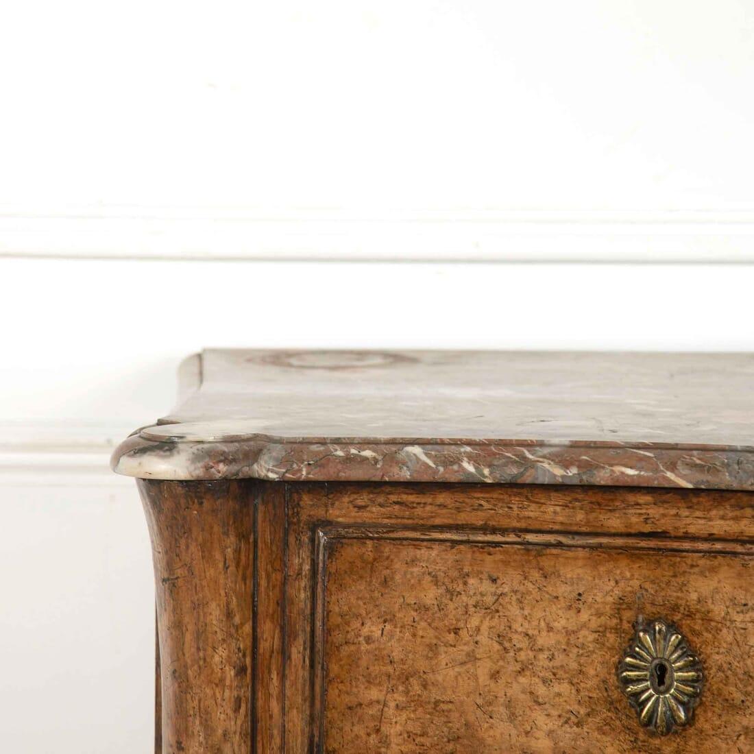 18th Century and Earlier Louis XV Fruitwood Commode